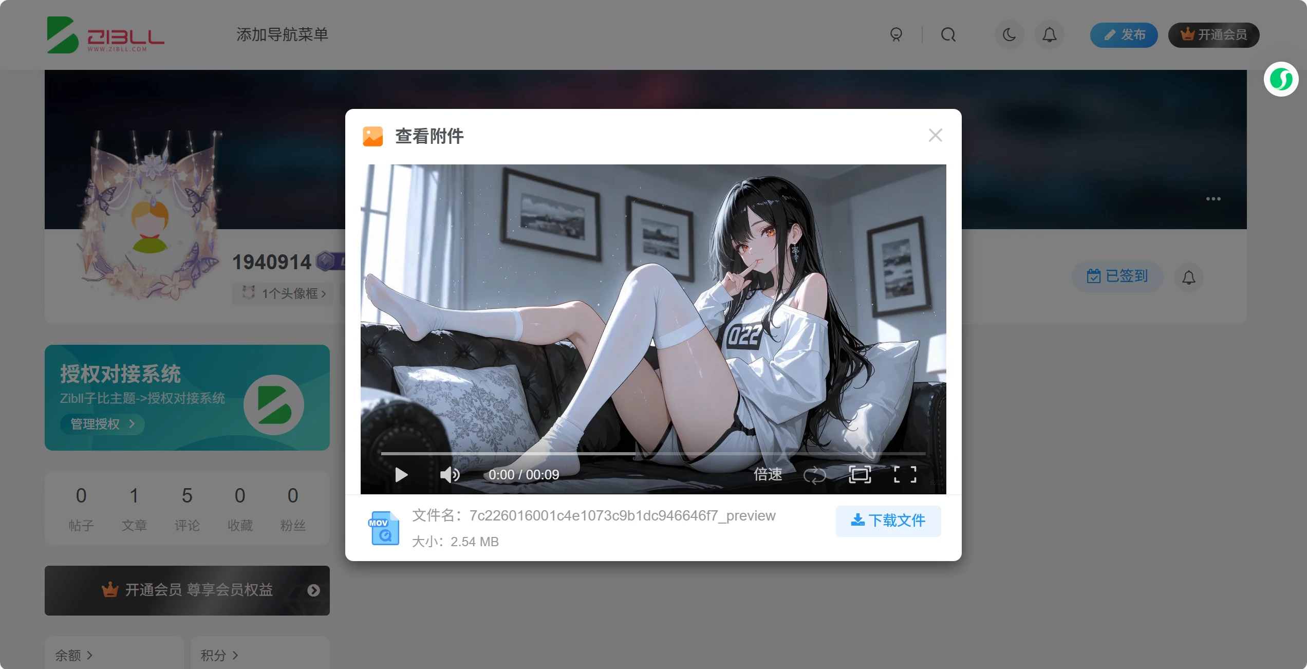 前端附件管理插件-星芒博客