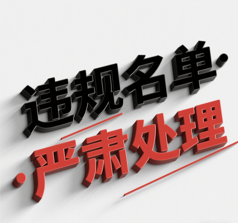 违规处理名单通报